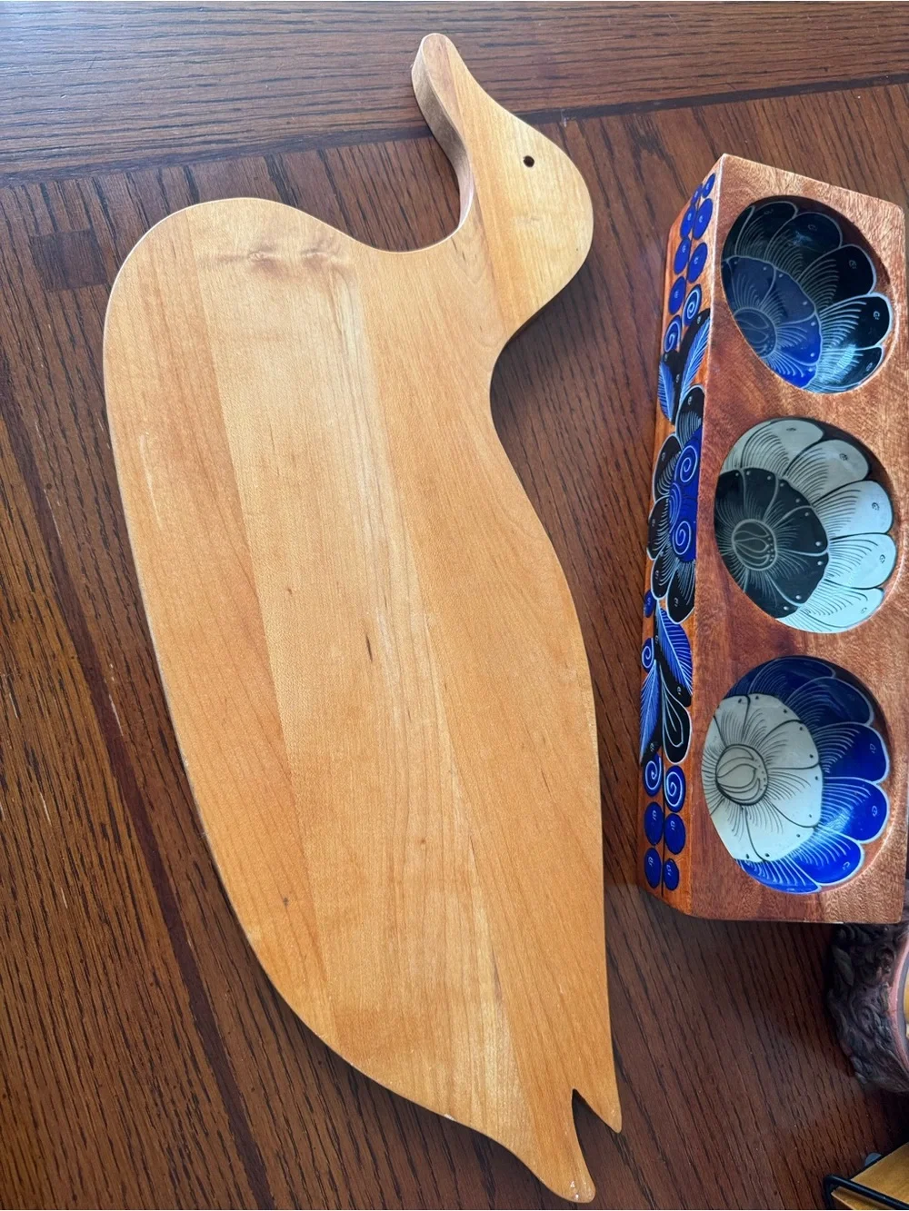 Large Wooden Country Duck Cutting Board Charcuterie Display Hunting
